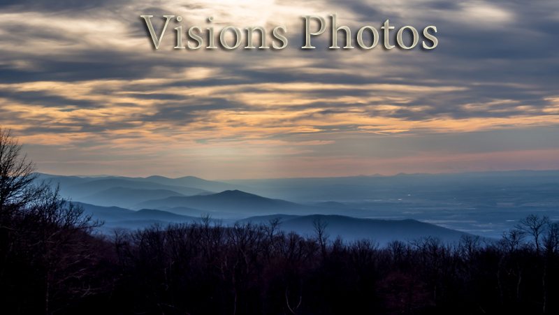 A View of the Blue Ridge Mountains from Skyline Drive